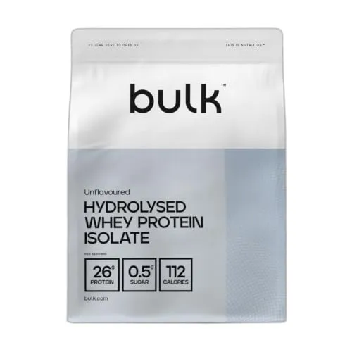 BULK Isolat de Whey Protéine Hydrolysé Nature 2,5 kg 90 % protéines