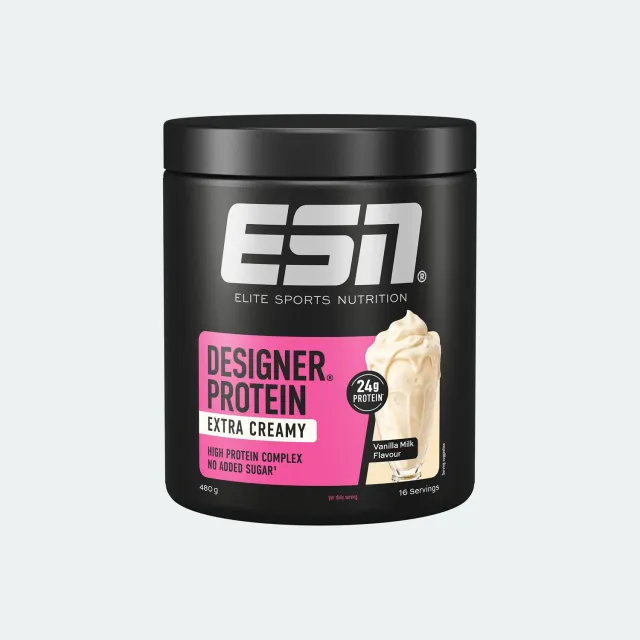 ESN Designer Protein Extra Creamy protéine 480 g Vanilla Milk crémeuse