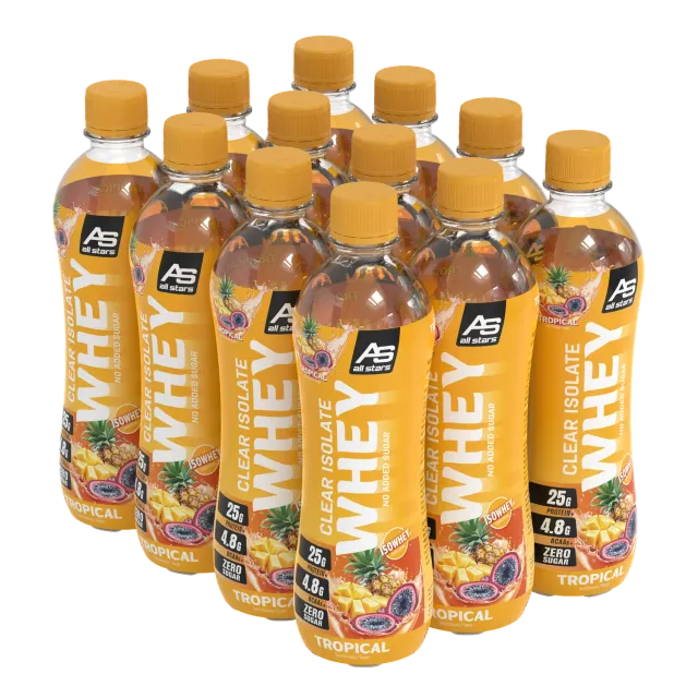 AllStars Isowhey Clear Isolate RTD boisson protéinée tropicale 500 ml