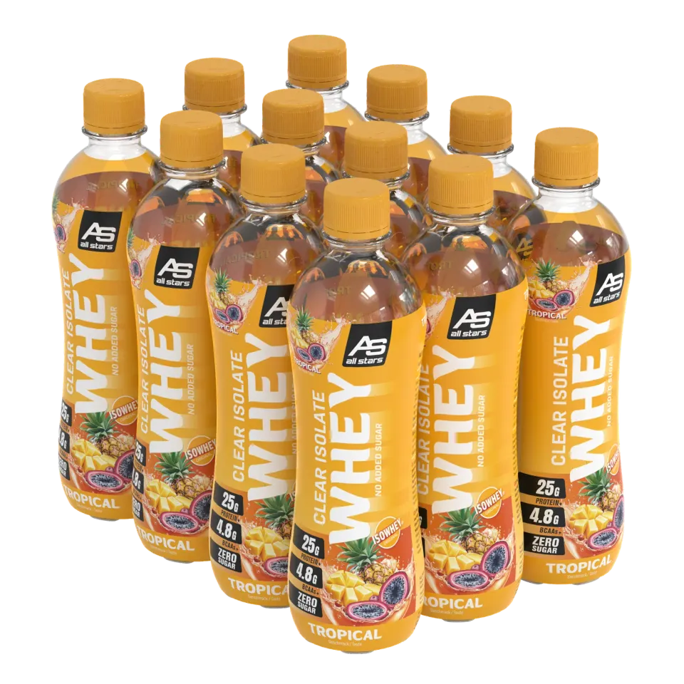 AllStars Isowhey Clear Isolate RTD boisson protéinée tropicale 500 ml