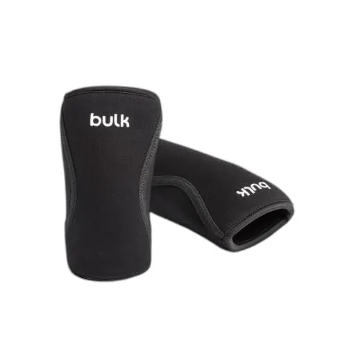 BULK Elbow Sleeves coudières de musculation noires Large 5 mm