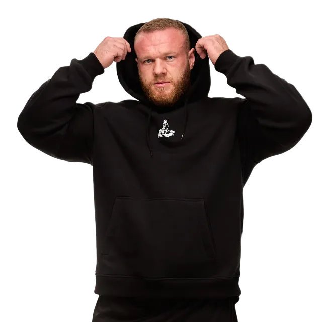 Weider Pioneer Black hoodie noir unisexe à capuche