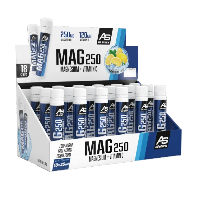 AllStars MAG 250 magnésium liquide ampoule citron 25 ml