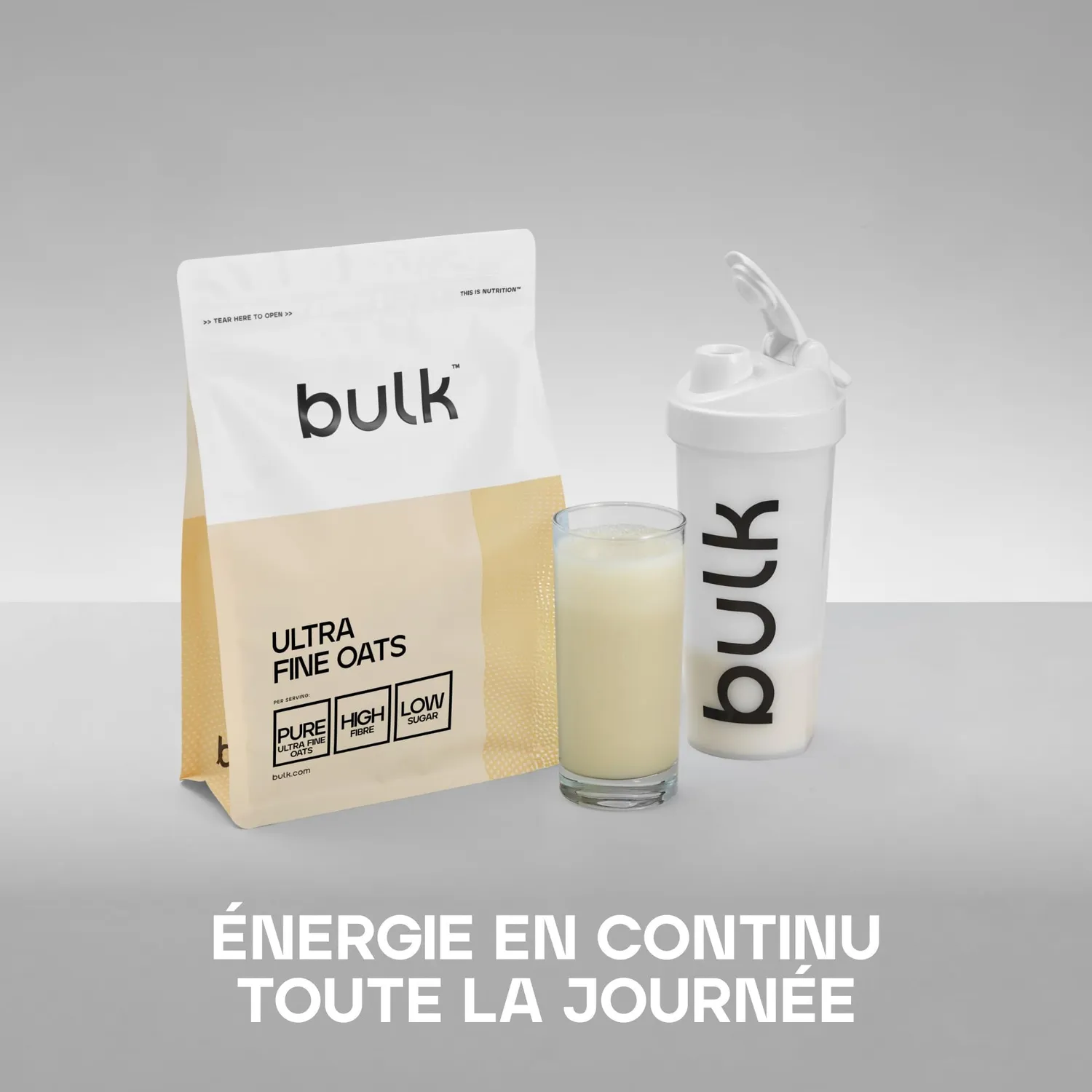 BULK Avoine Instantanée poudre 2,5 kg riche en fibres