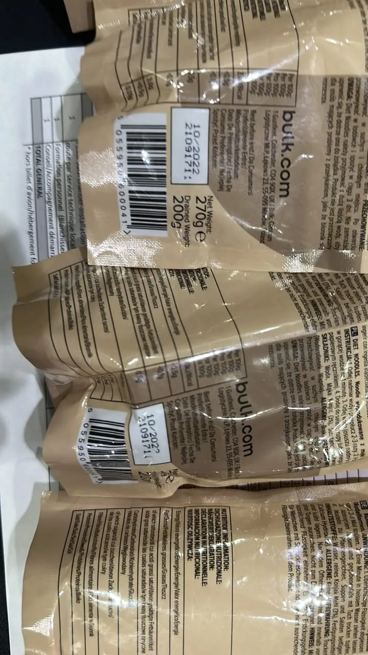 BULK Nouilles de régime au konjac 200 g