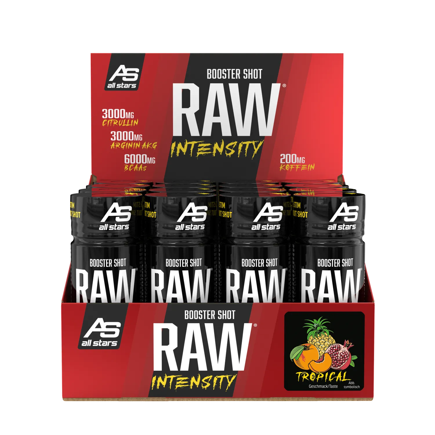 AllStars Intensity Booster Shot pré-workout Tropical 1 shot caféiné