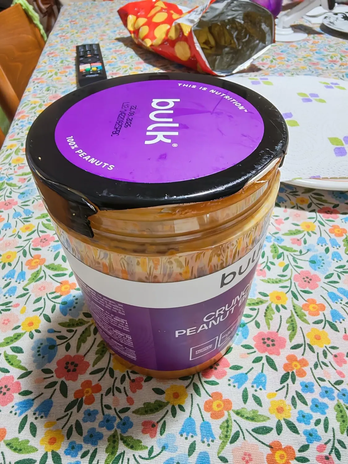 BULK Beurre de Cacahuète croustillant 1 kg 100 % cacahuètes
