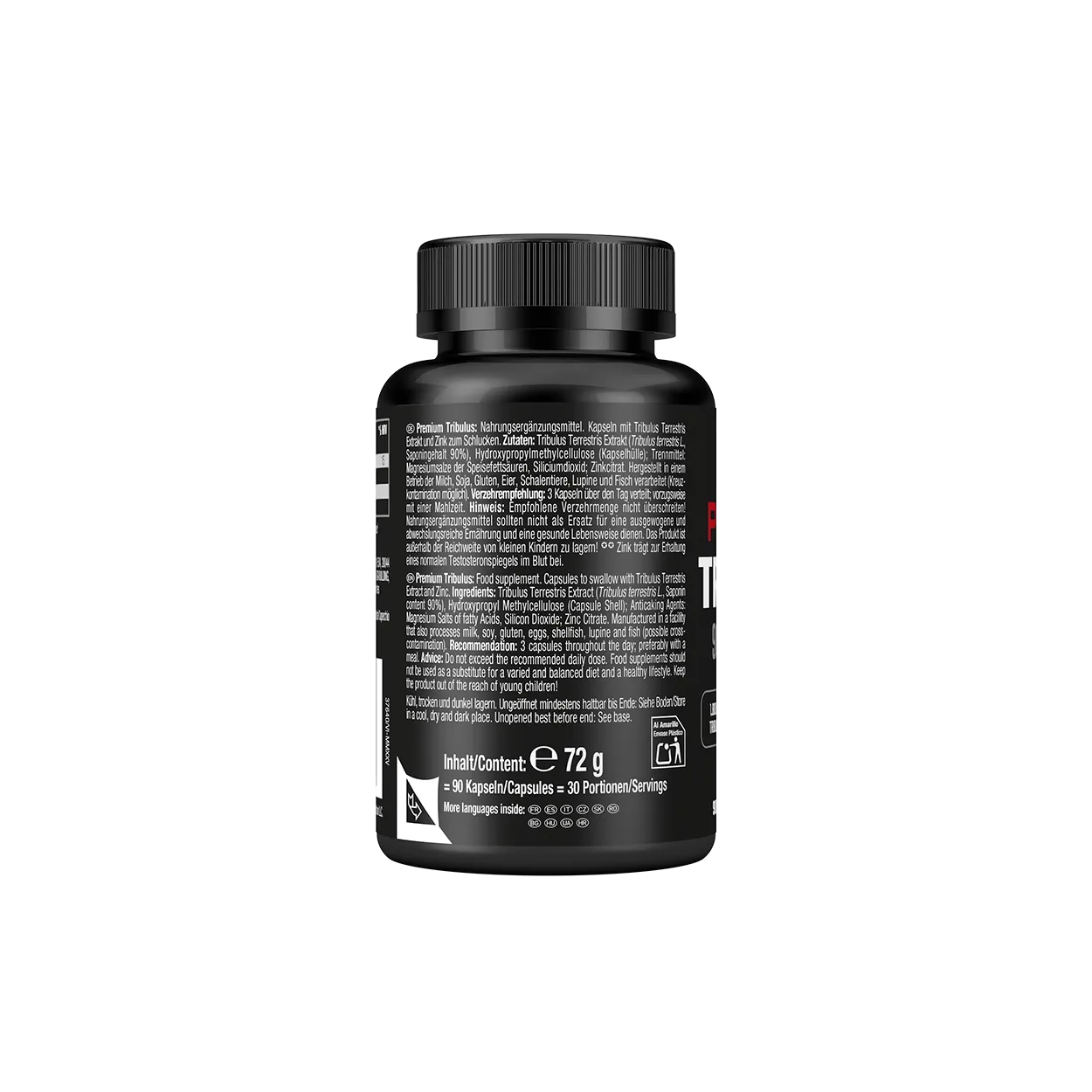 Weider Premium Tribulus gélules 1 800 mg zinc 90 % saponines