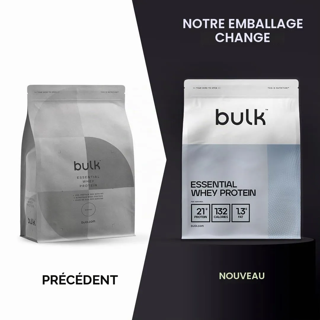 BULK Essential Whey protéines de lactosérum vanille 1 kg
