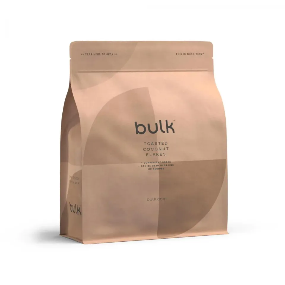 BULK Flocons de Noix de Coco Grillés 300 g Faible en Sucre