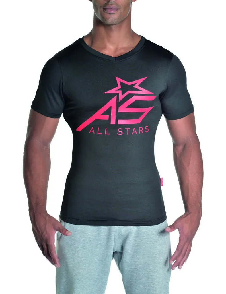 AllStars Trend T-shirt fitness homme noir slim