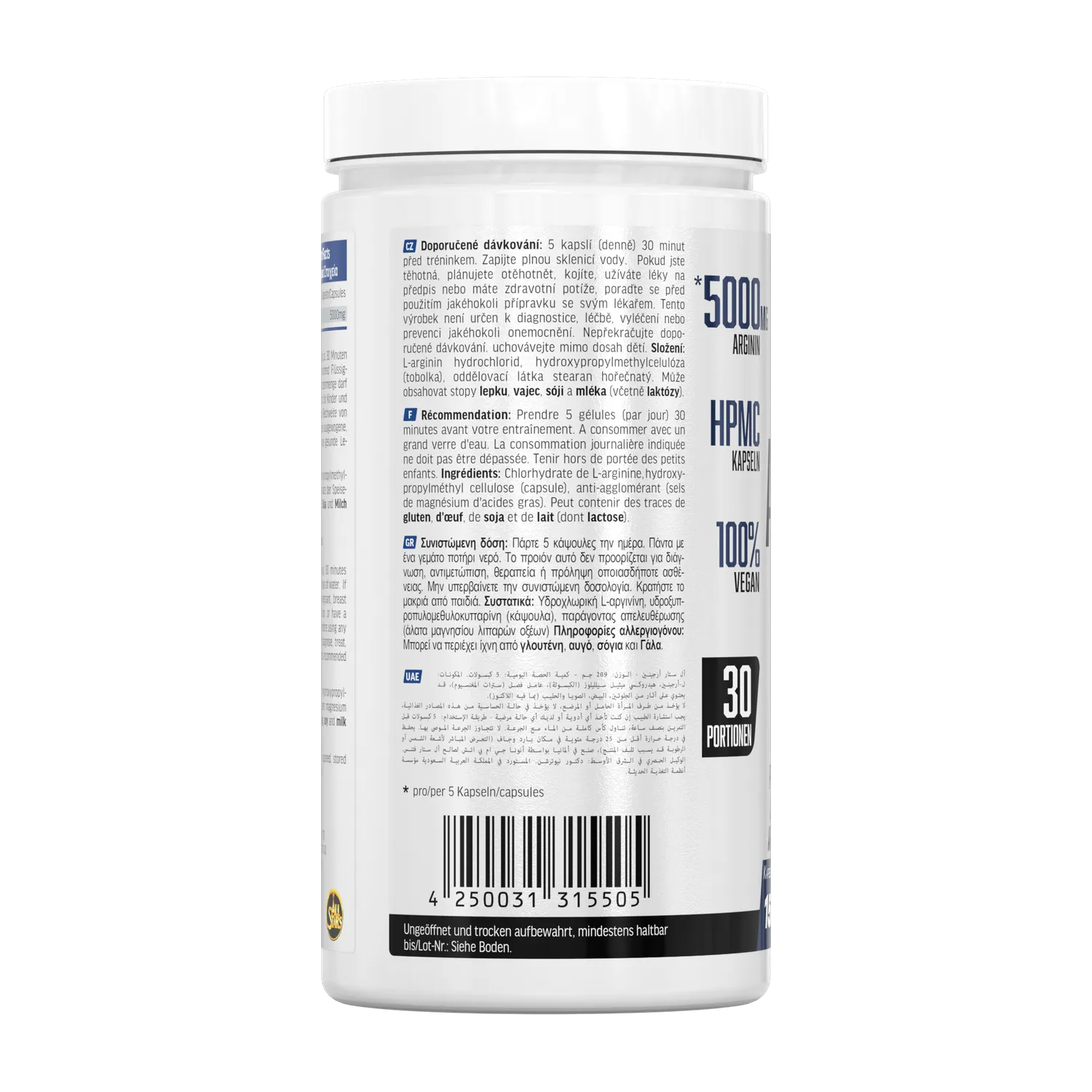 AllStars Arginin Mega Caps gélules 150 unités L-arginine