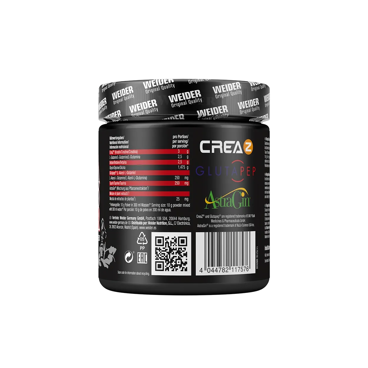 Weider Mega Mass Power poudre de créatine neutre