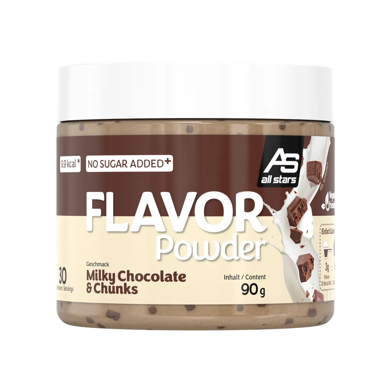 AllStars Flavor Powder poudre aromatisante Vanille 90 g sans sucre ajouté