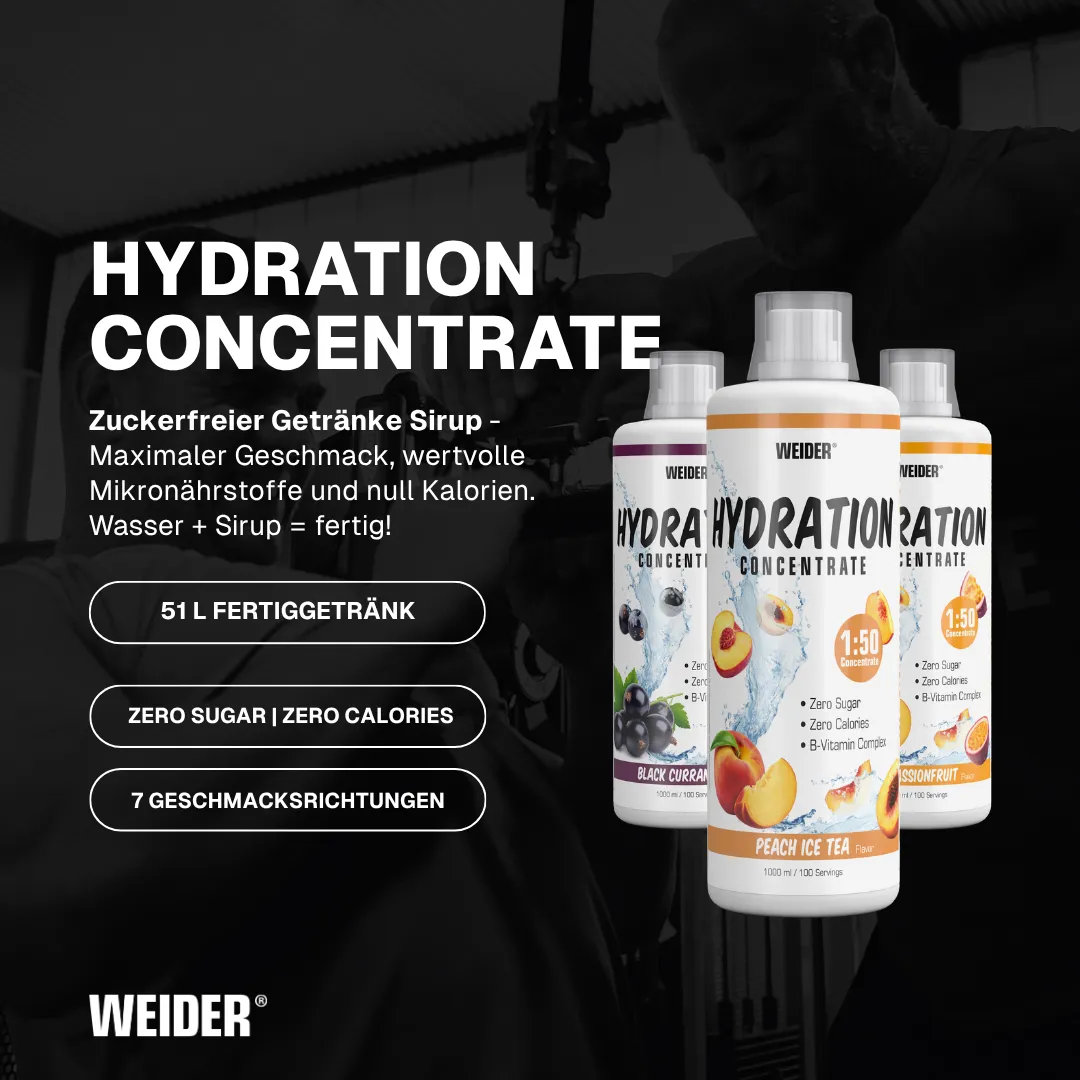 Weider Hydration Concentrate concentré boisson pêche-thé glacé 1 L sans sucre