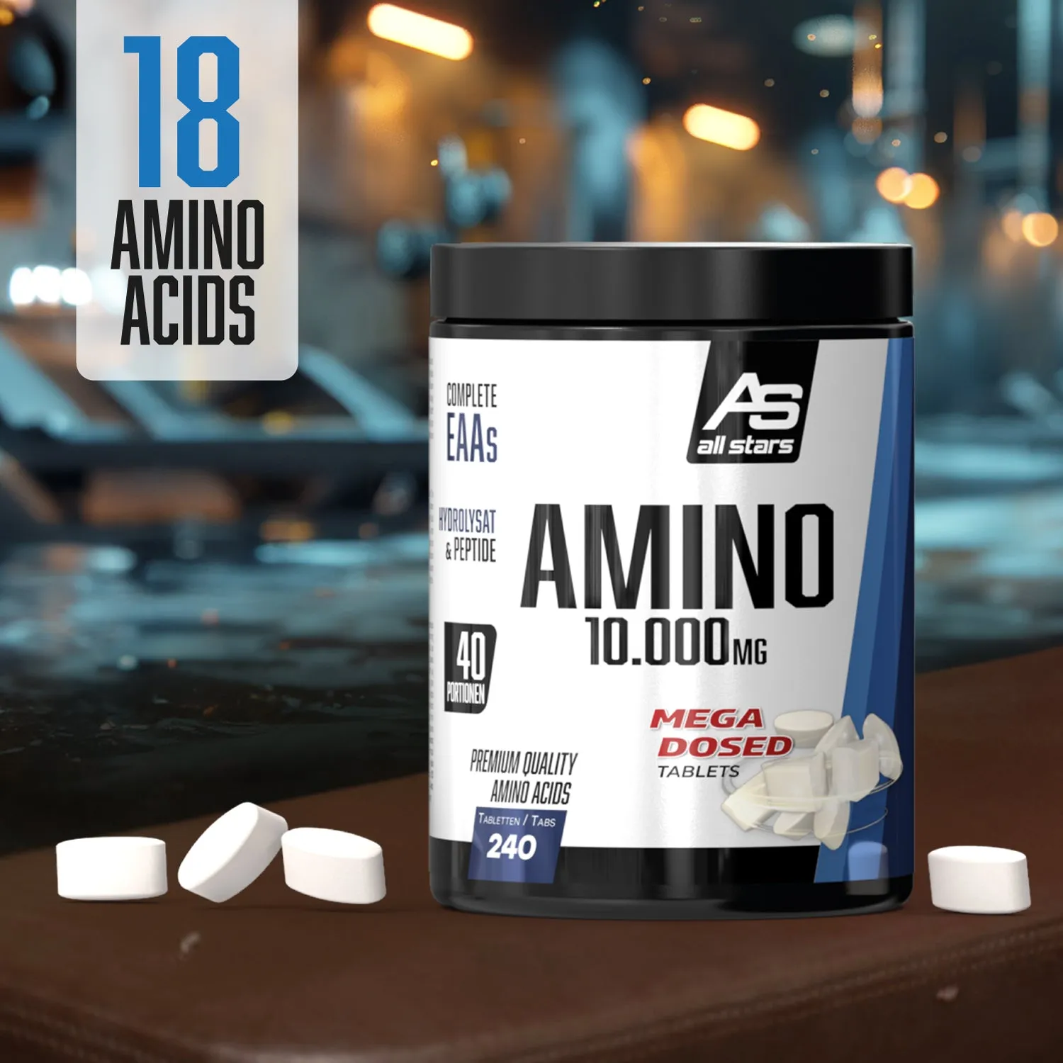 AllStars Amino 10.000 comprimés 240 unités acides aminés