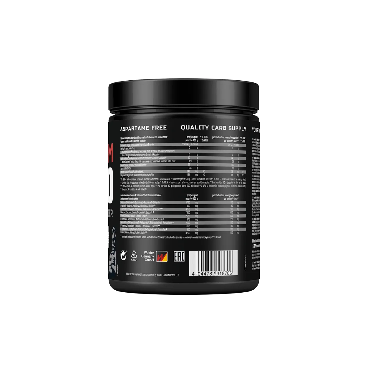 Weider Premium Amino poudre 800 g Tropical Punch intra-entraînement