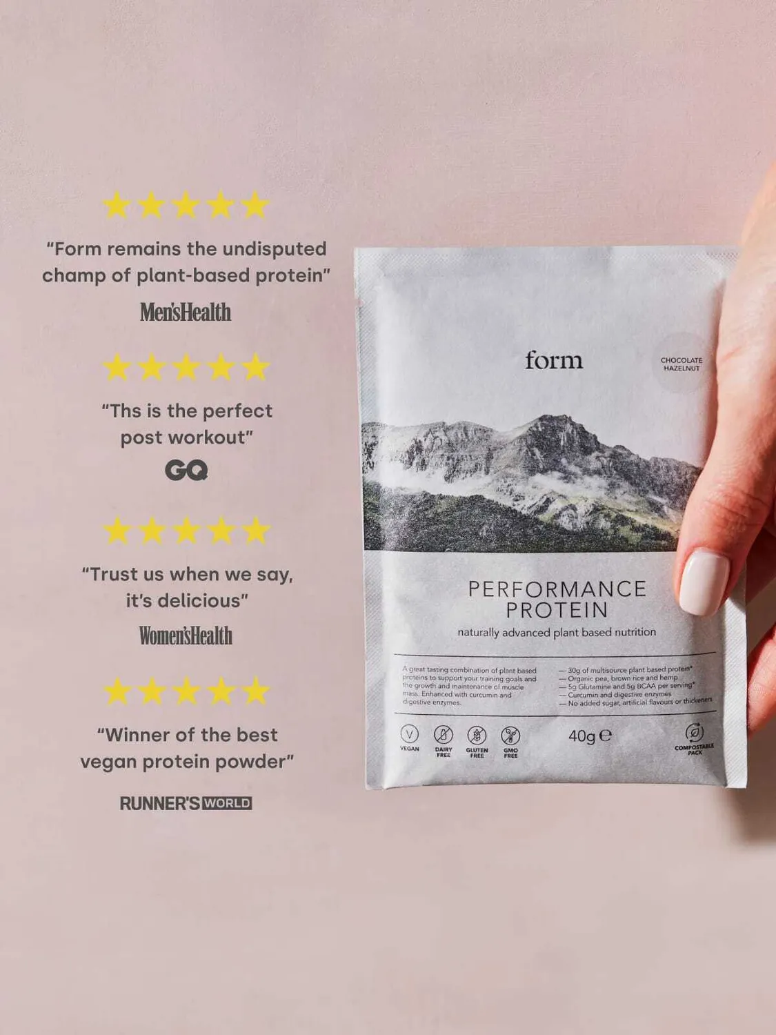 FORM NUTRITION Performance Protein protéine vegan sachet individuel 30 g