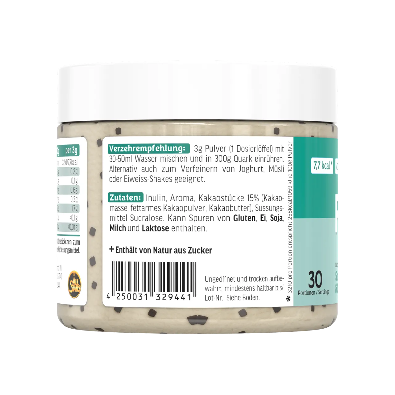 AllStars Flavor Powder poudre aromatisante Vanille 90 g sans sucre ajouté