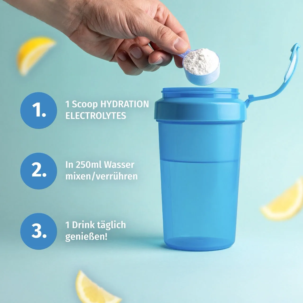 AllStars Hydration Electrolytes poudre 300 g citron sans sucre ajouté