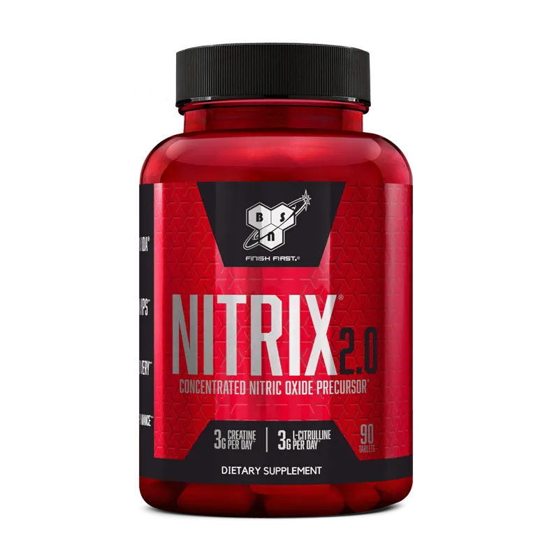 BSN Nitrix 2.0 pré-workout 90 gélules citrulline créatine