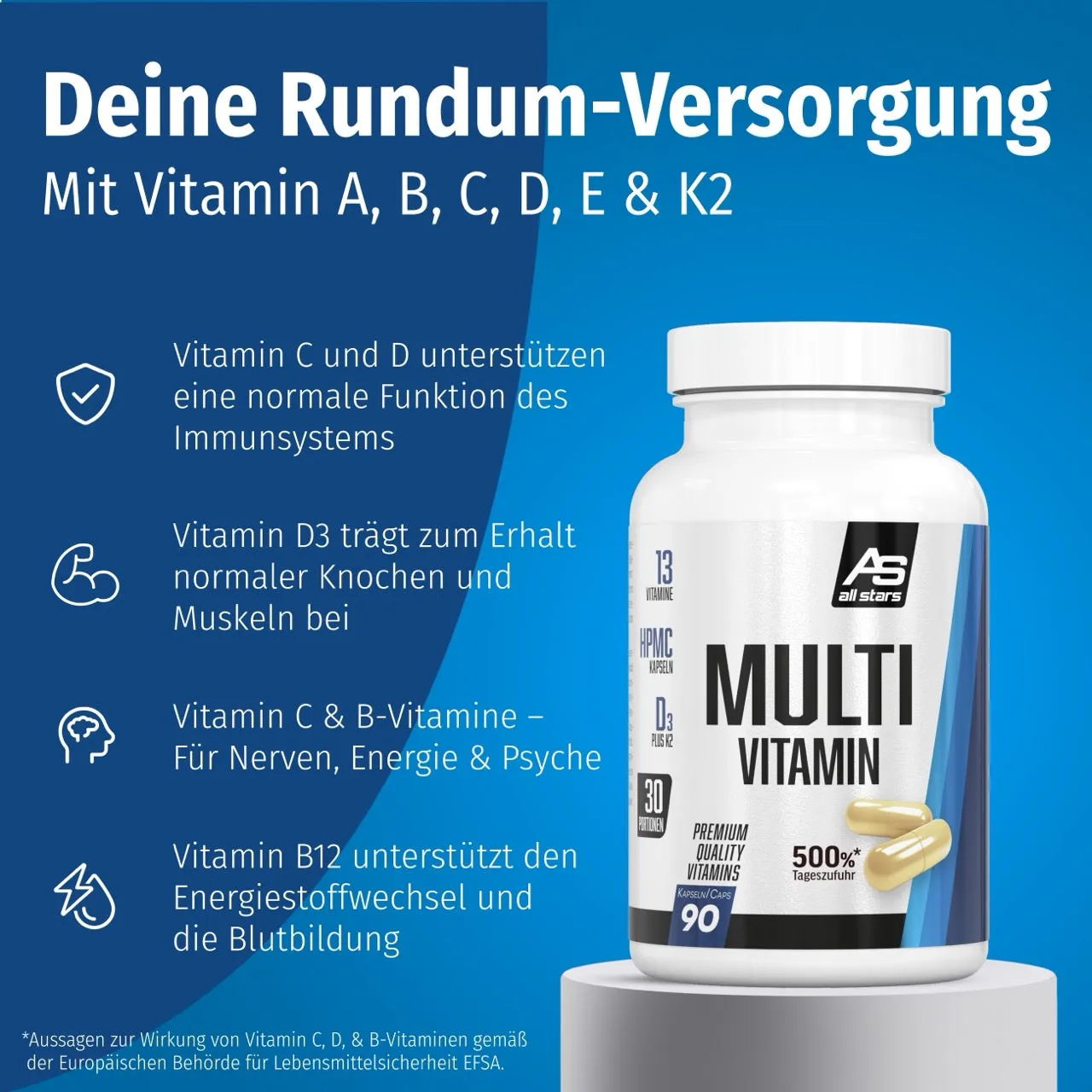 AllStars Multi-Vitamin 90 Kapseln gélules 90 unités végétales