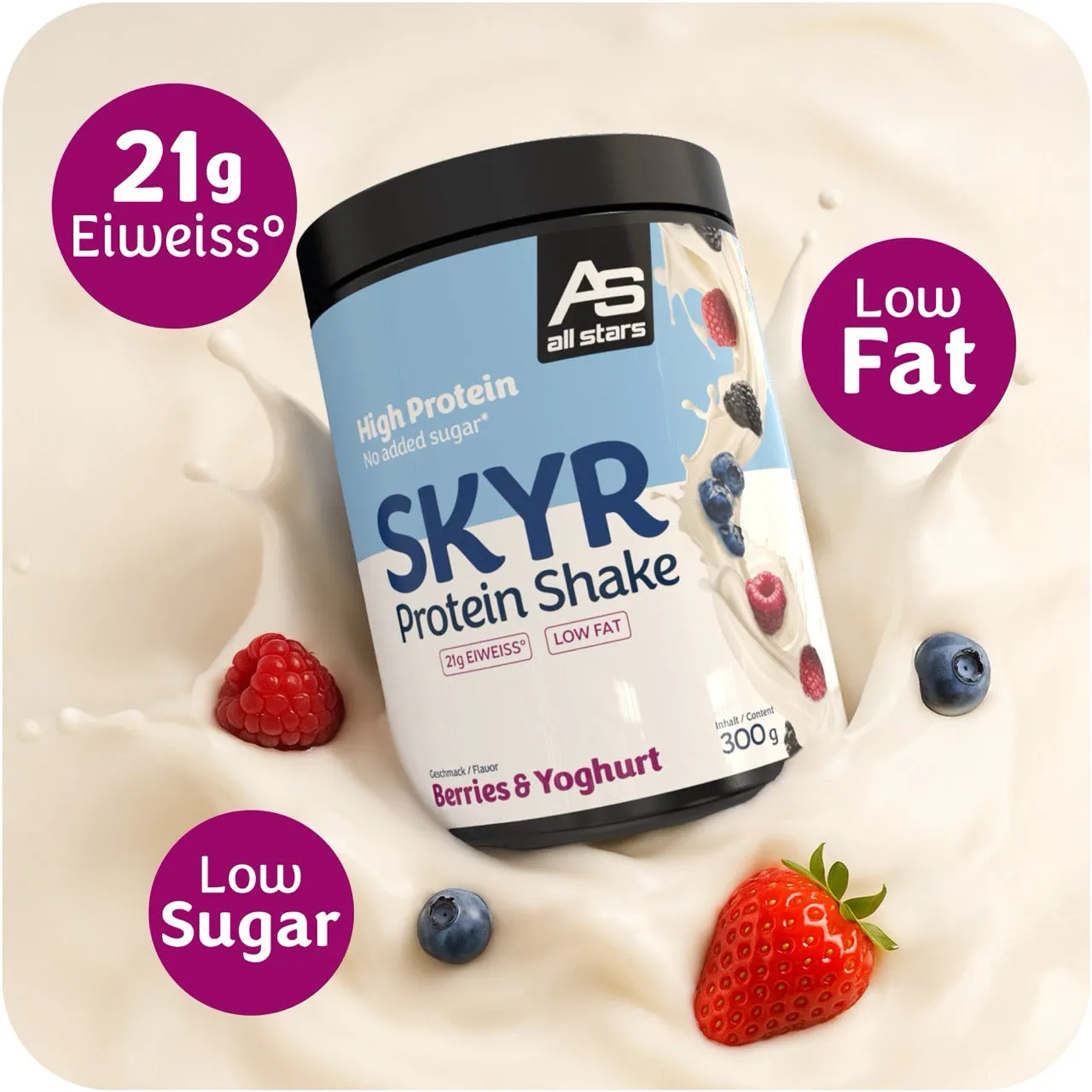 AllStars SKYR Protein protéine en poudre vanille 300 g