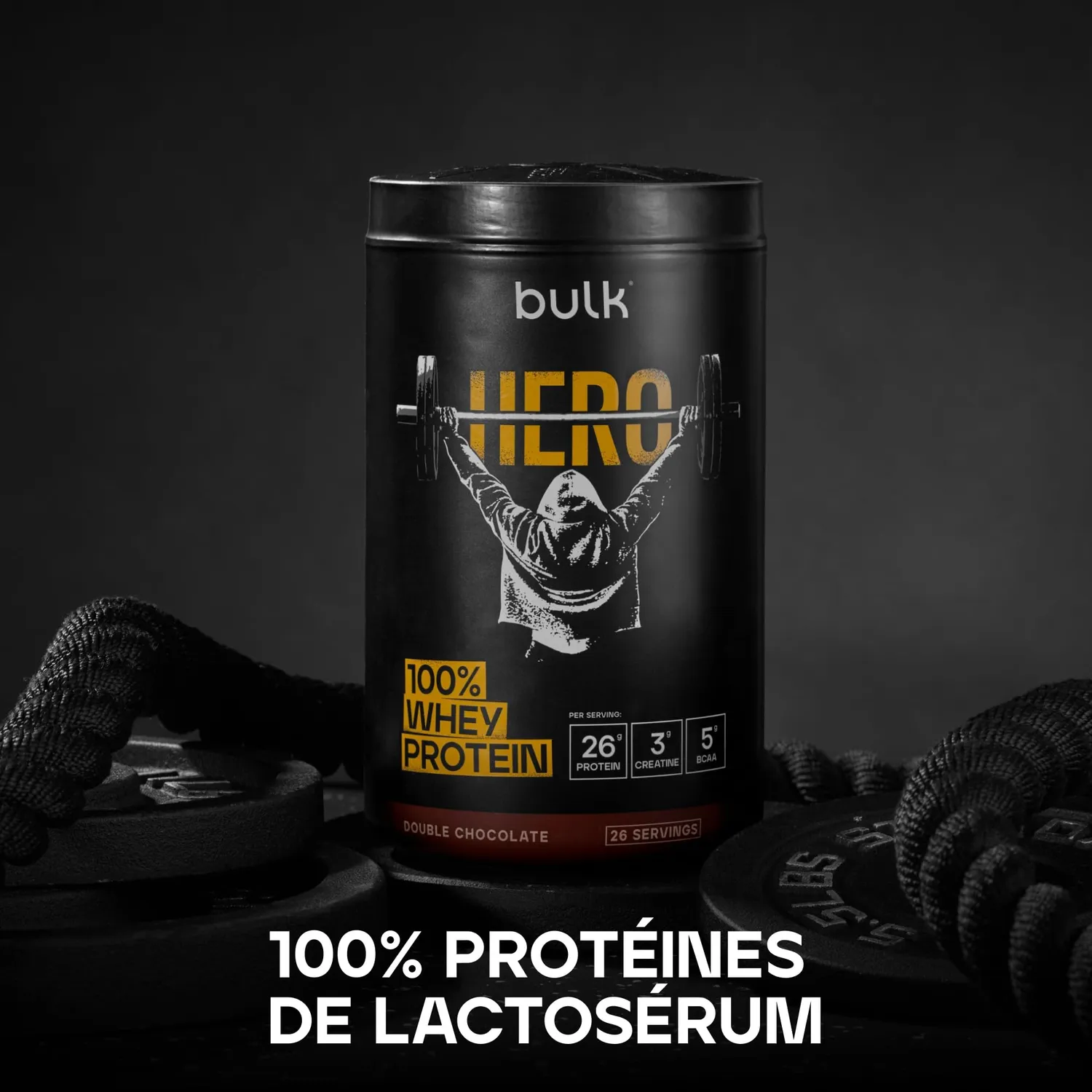 BULK Hero 100% Whey protéine poudre 910 g Double Chocolat créatine