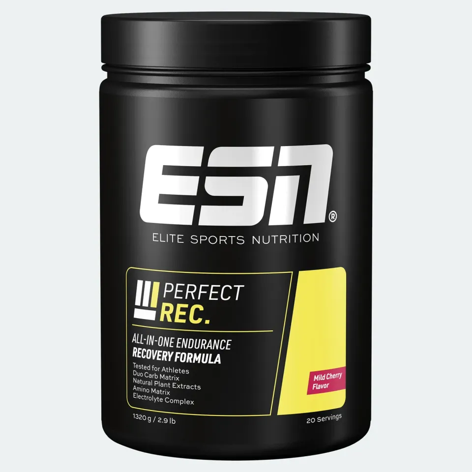 ESN Perfect Rec boisson récupération Mild Cherry 66 g après entraînement