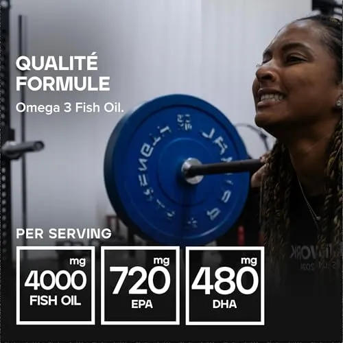 BULK Oméga 3 1000 mg gélules 90 unités EPA DHA