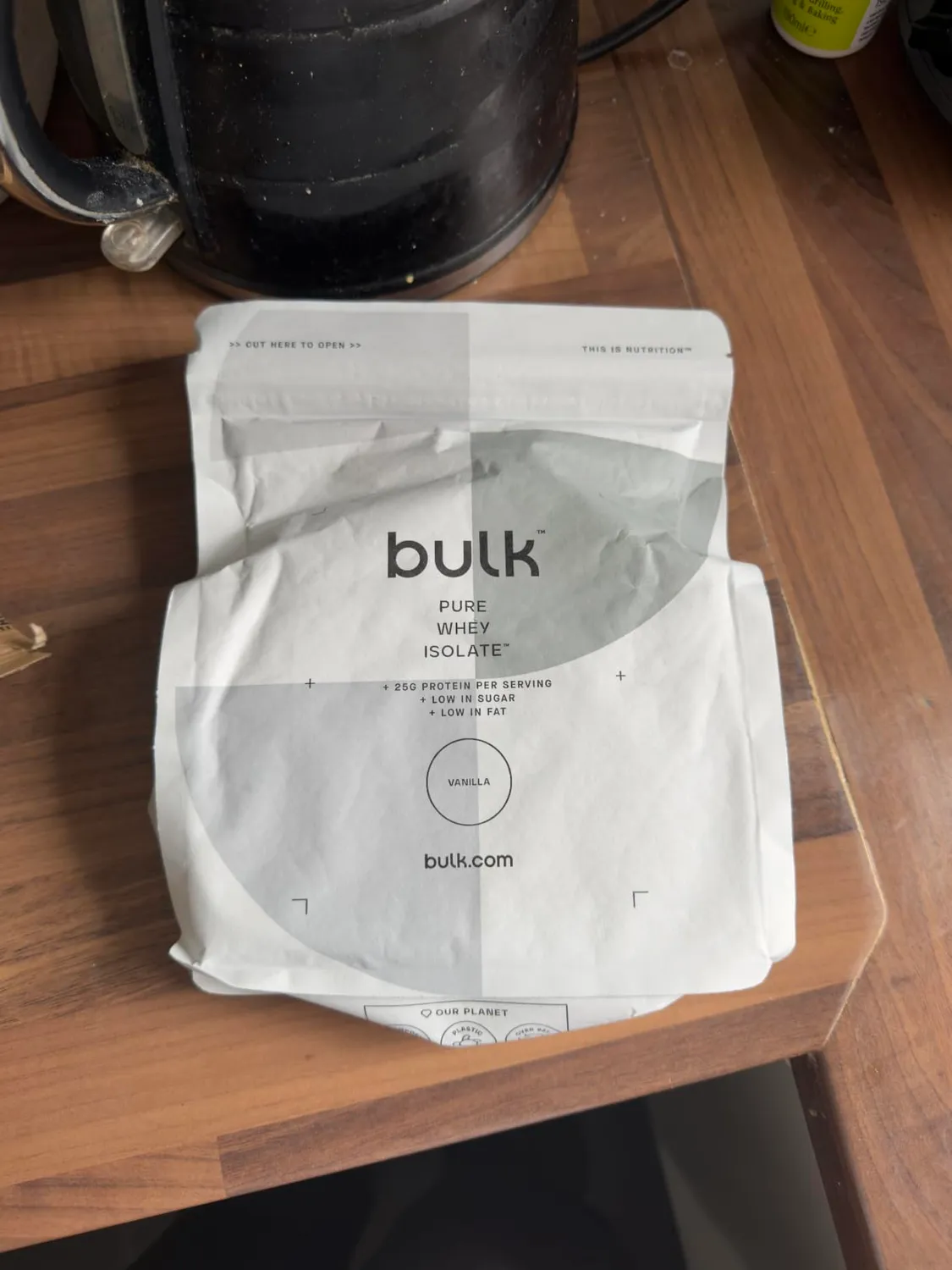 BULK Pure Whey Isolate 90 isolat de whey vanille 1 kg