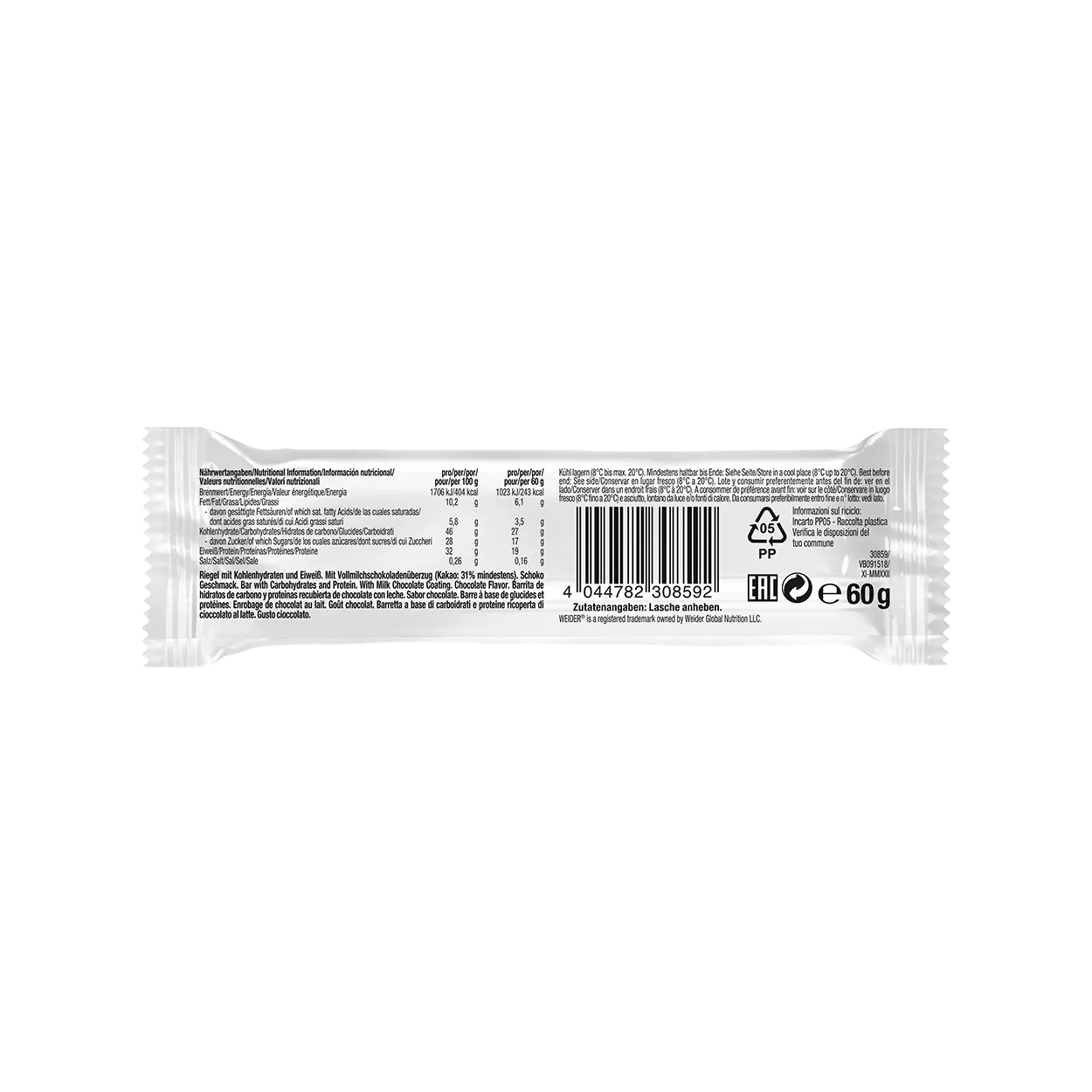 Weider 32% Protein Bar barre protéinée chocolat
