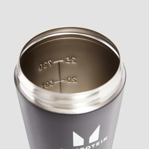 Myprotein shaker en métal noir 750 ml recyclé
