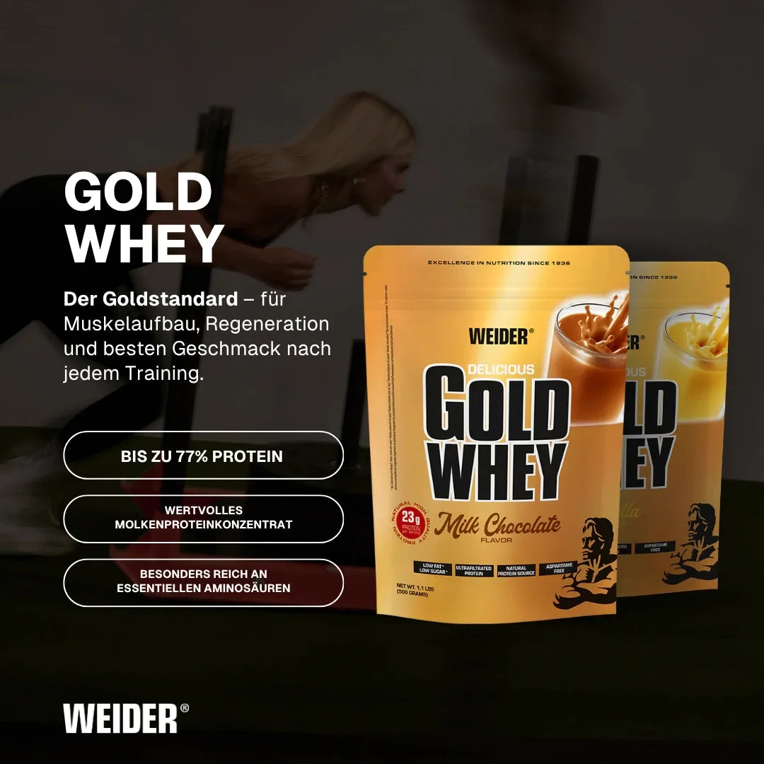 Weider Gold Whey protéine whey 500 g chocolat au lait