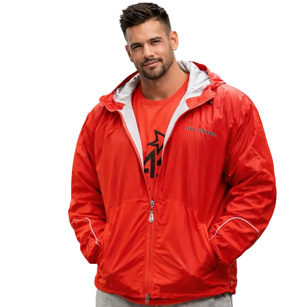 AllStars Regenjacke veste pluie fitness coupe-vent