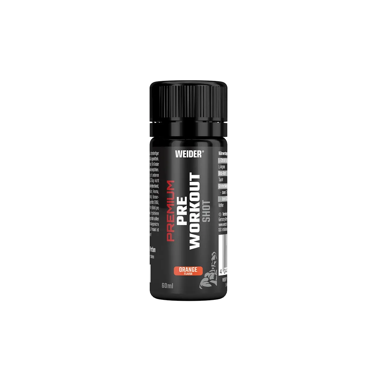 Weider Premium Pre-Workout Shot booster 12x60ml caféine