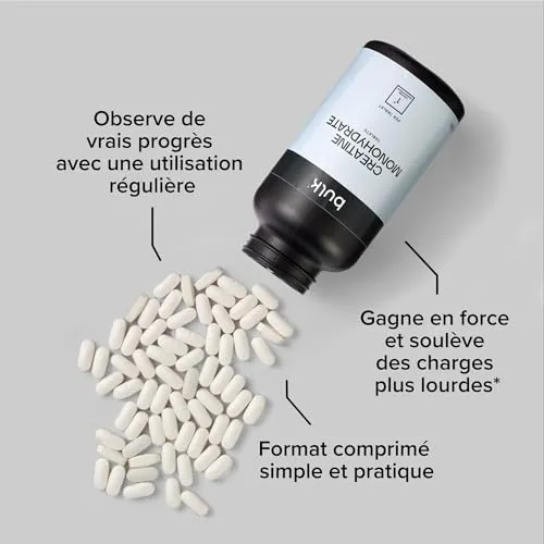 BULK Créatine Monohydrate Tablets 1000mg 270 comprimés