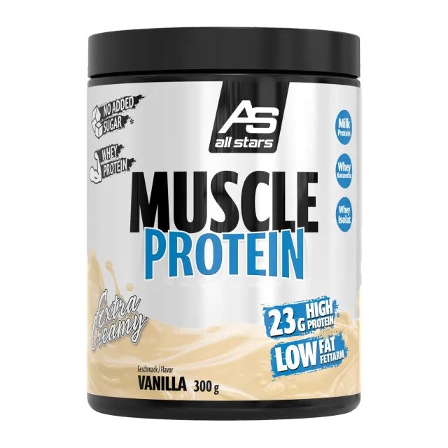 AllStars Muscle Protein poudre protéinée vanille 300 g crémeuse