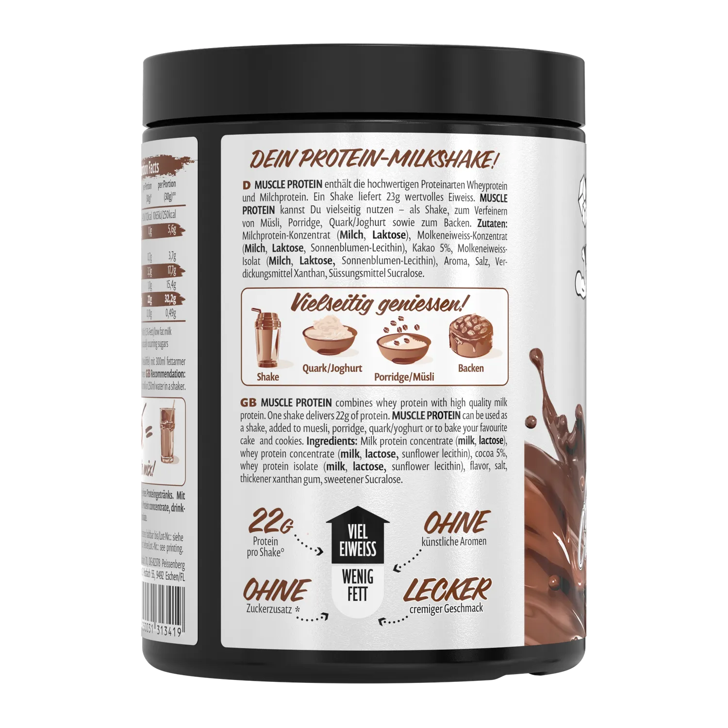 AllStars Muscle Protein poudre protéinée vanille 300 g crémeuse