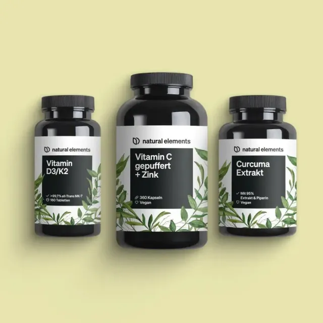 Natural Elements Immun & Feelgood Bundle 3 produits bien-être