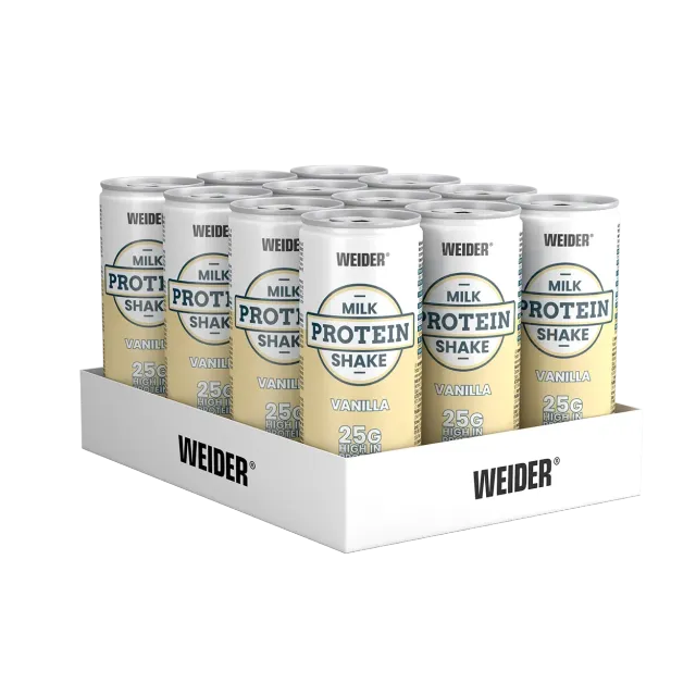 Weider Milk Protein Shake boisson 12x250ml vanille 25g