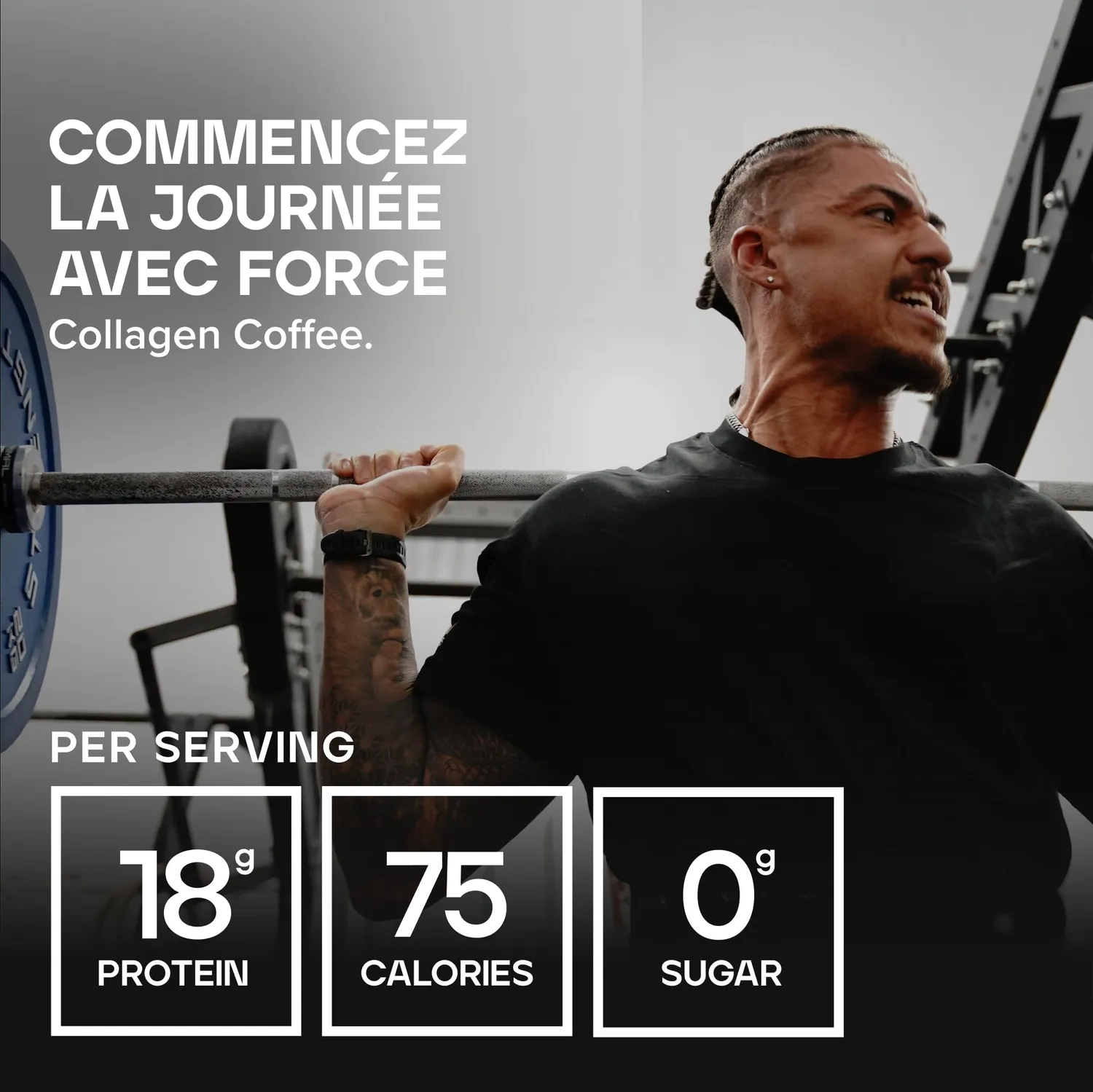 BULK Café au Collagène Latte glacé 500 g caféiné