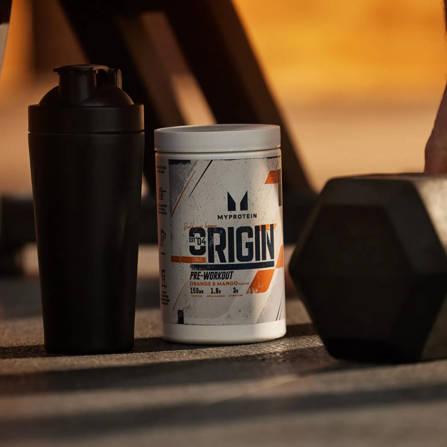 Myprotein Origin Pre-Workout Power pré-entraînement orange mangue 600 g