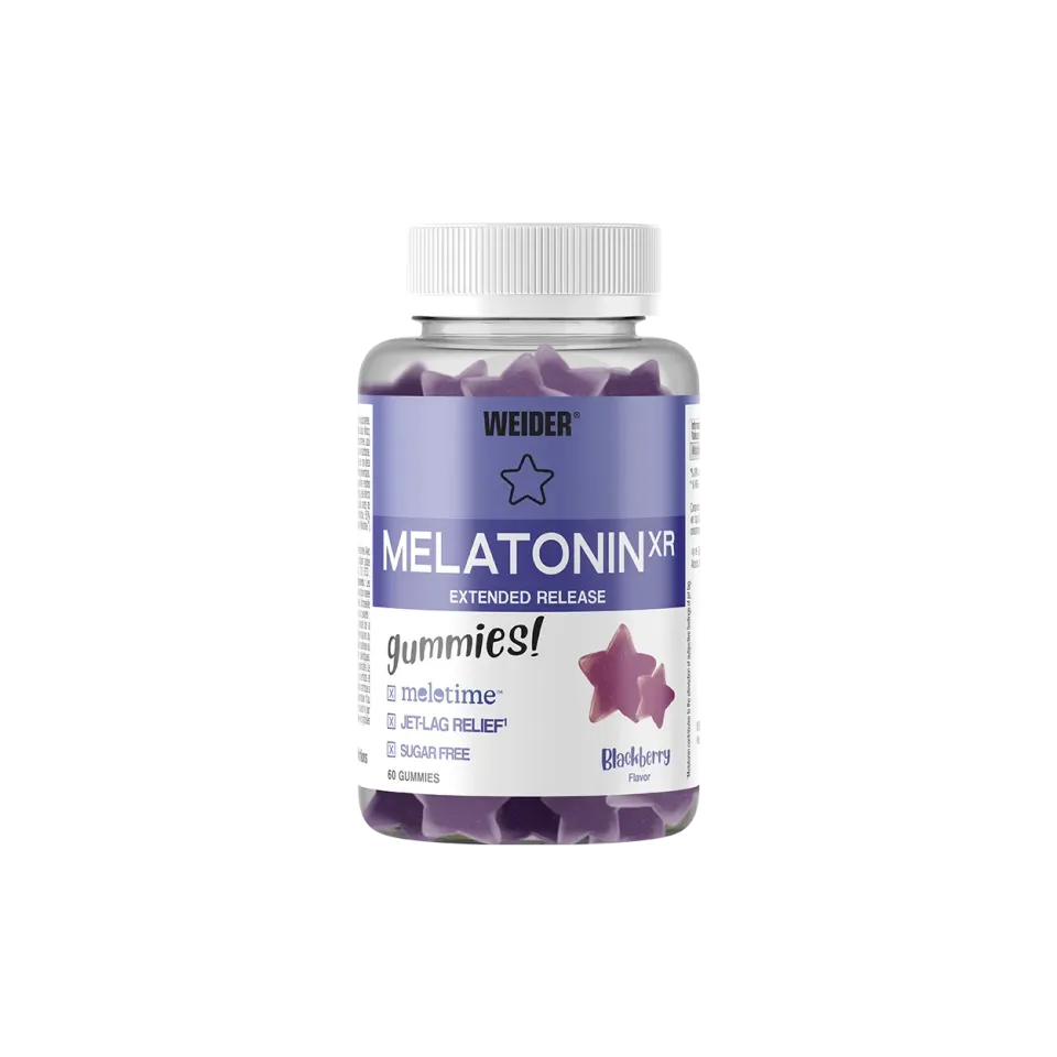 Weider Melatonin XR Gummies gummies à la mélatonine mûre