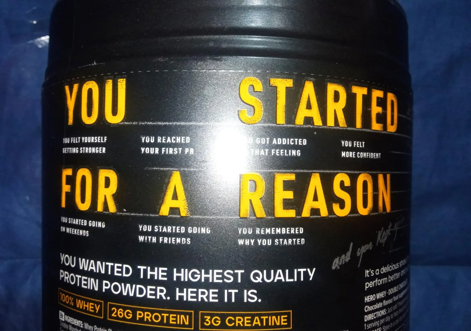 BULK Hero 100% Whey protéine poudre 910 g Double Chocolat créatine
