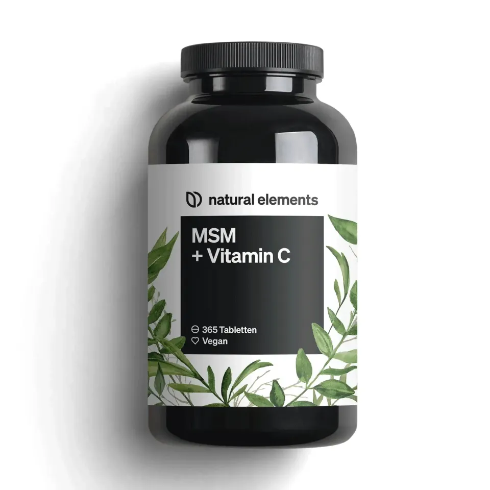 Natural Elements MSM mit Vitamin C MSM comprimés 365 comprimés
