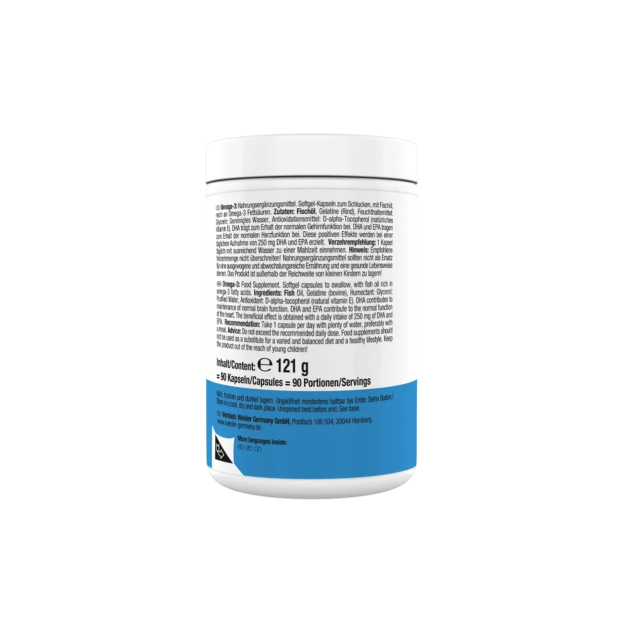 Weider Omega 3 Superior capsules 90 unités triglycérides