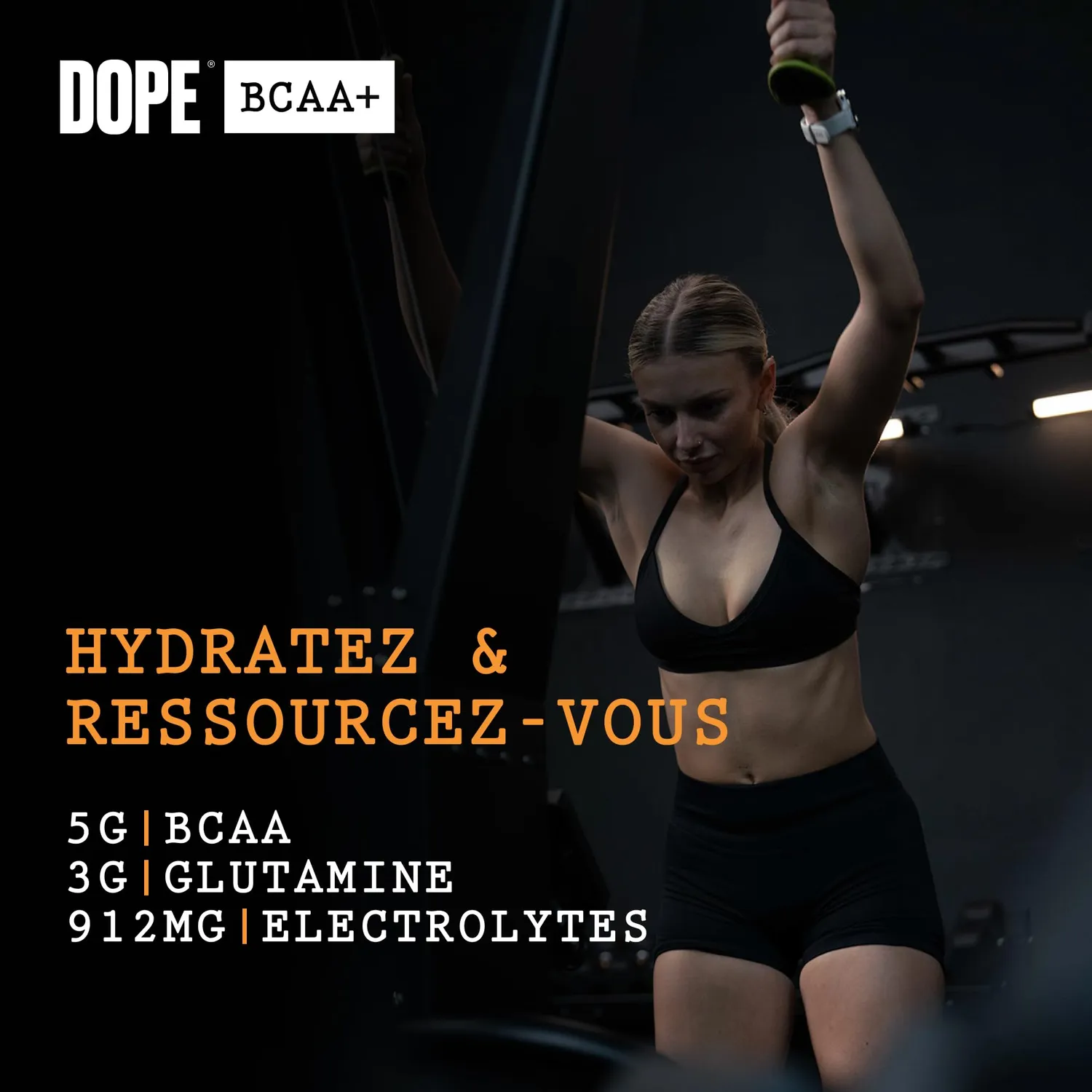 BULK Dope BCAA+ poudre intra-entraînement 360 g fraise citron vert