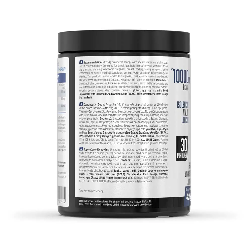AllStars BCAA Powder poudre 420 g Berry Blast 10 g de BCAA