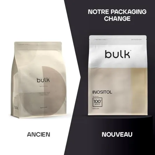 BULK Inositol en poudre 500 g sans arôme 500 mg myo-inositol
